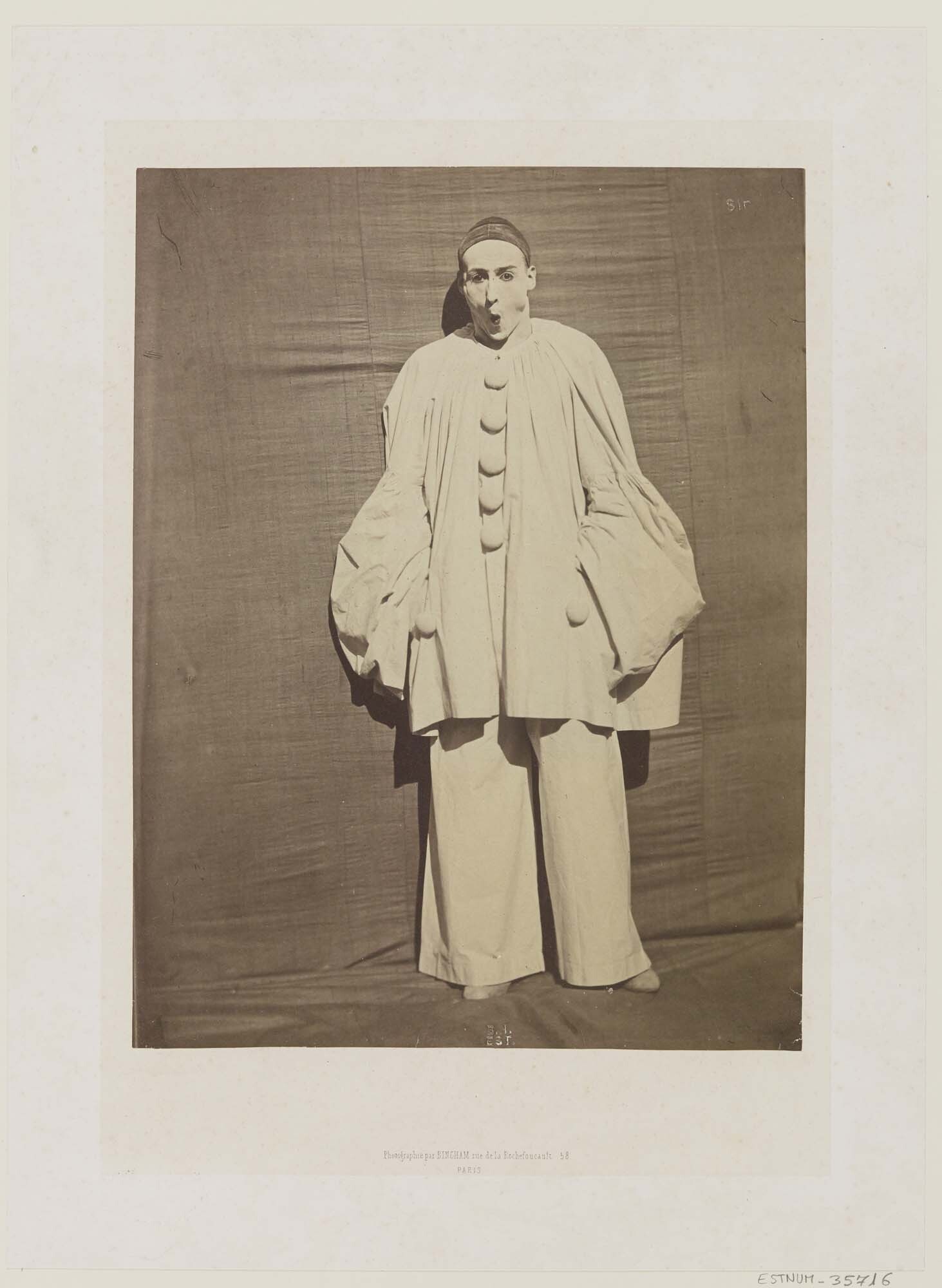 14. Adrien Tournachon, Pierrot surpris © Bibliothèque nationale de France-jpg