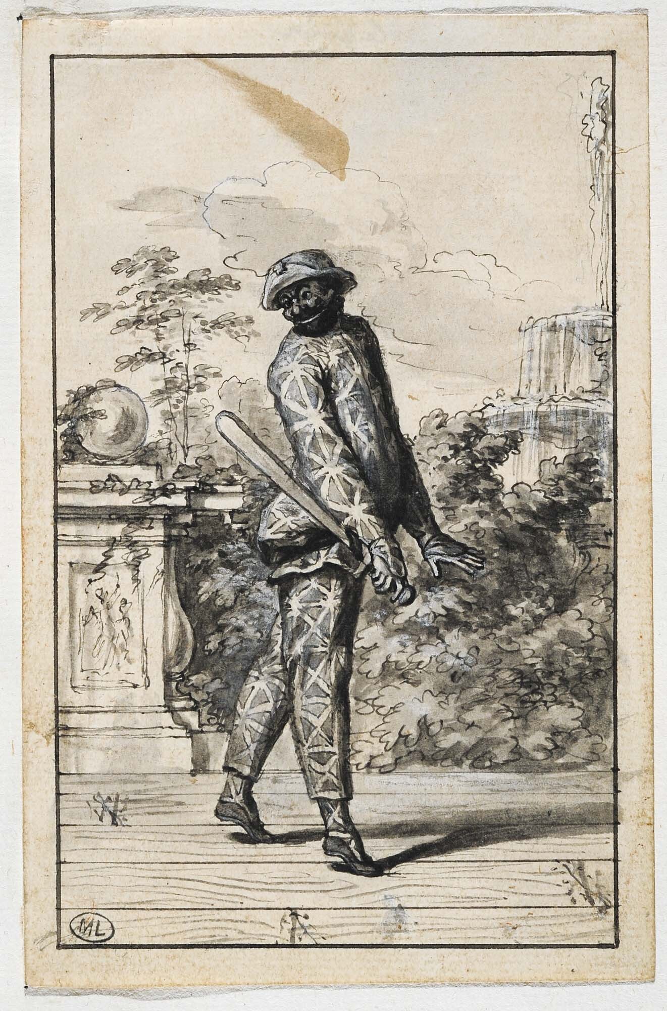 3. Bernard Picart, Evariste Gherardi dit Arlequin dans un personnage de la Comédie Italienne © 2009 Musée du Louvre, dist. GrandPalaisRmn, Suzanne Nagy-jpg