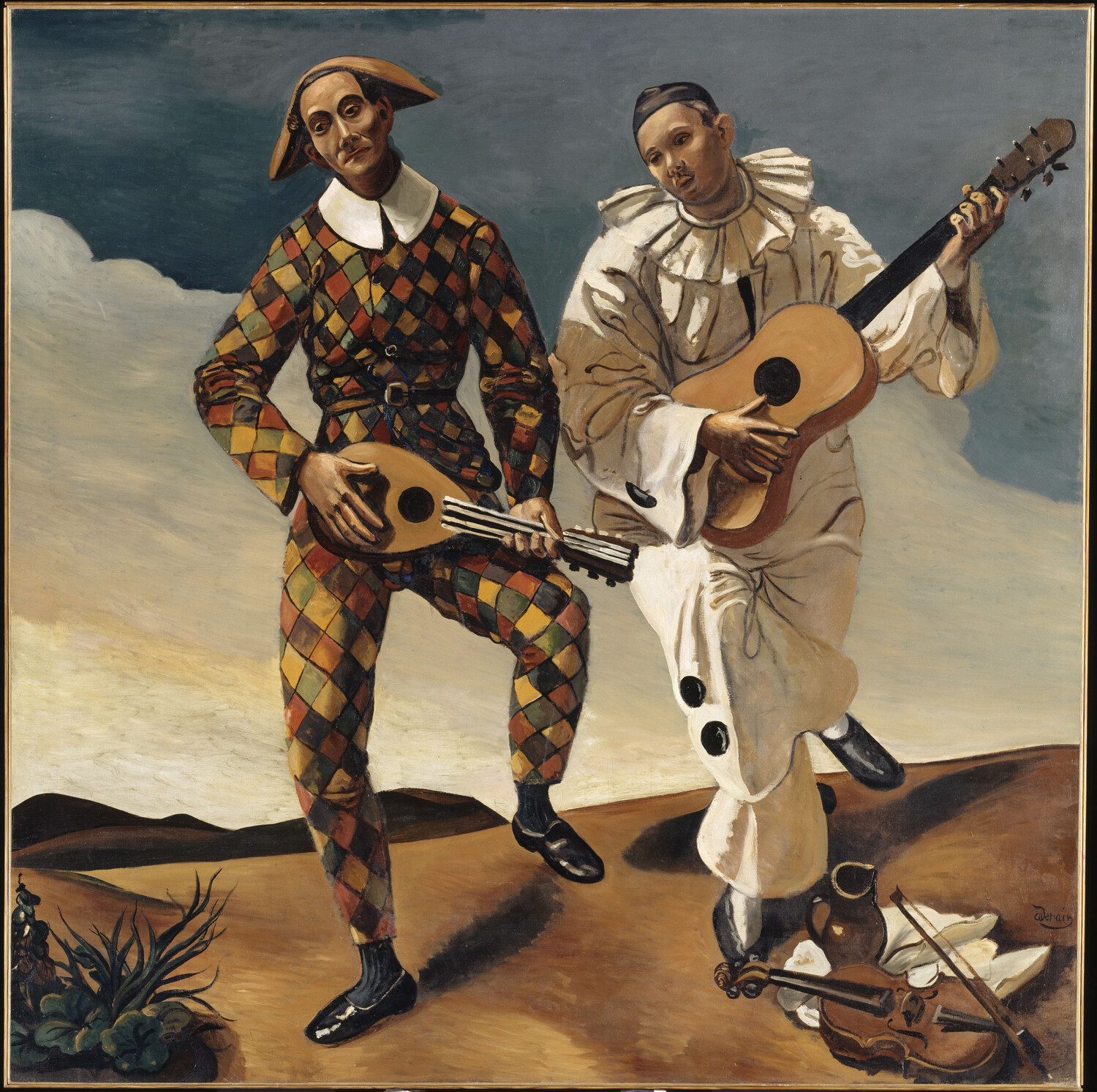 18. André Derain, Arlequin et Pierrot, vers 1924 © Adagp, Paris, 2024  photo © GrandPalaisRmn (musée de l'Orangerie), Hervé Lewandowski-jpg